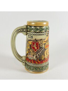 Stroh's Brewery 1980s Heritage Series VI Ceramic Beer Stein Ceramarte Brazil